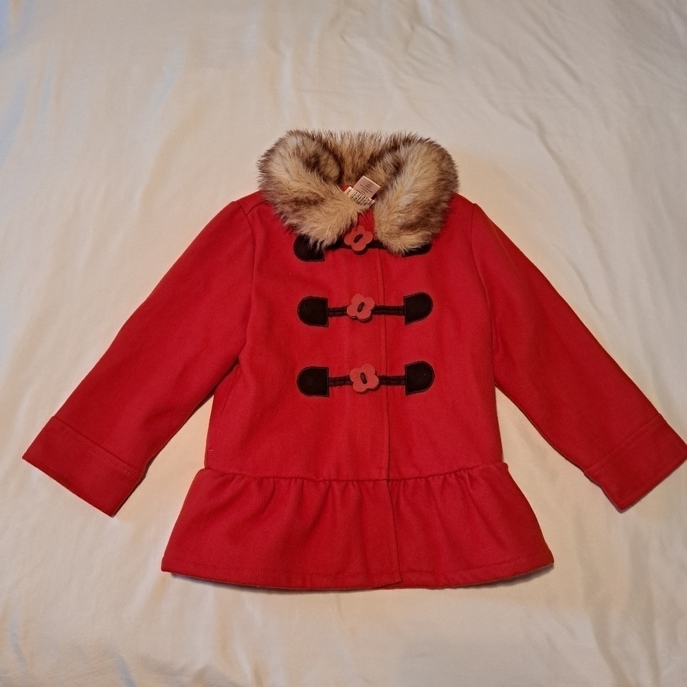 Gymboree Woodland Friends girls coat size XS 3-4